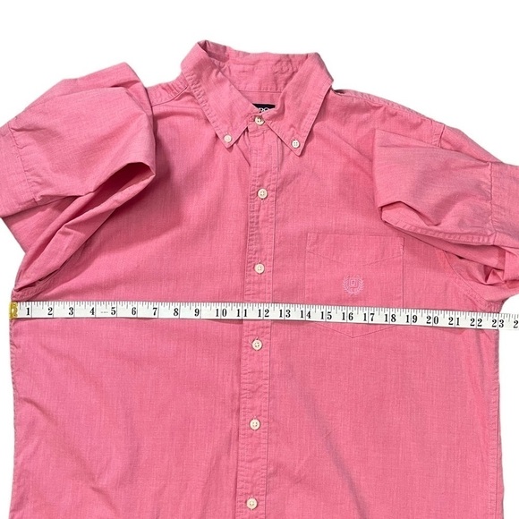CHAPS Men’s Light Red Long Sleeve Button Down Shirt sz M - Picture 6 of 9